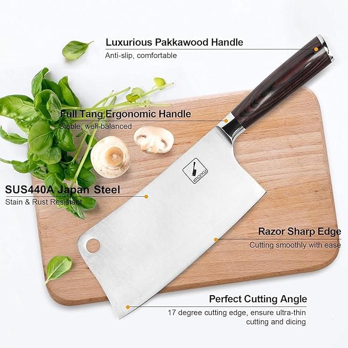 High-Carbon Stainless Steel Meat Cleaver Zaavio®