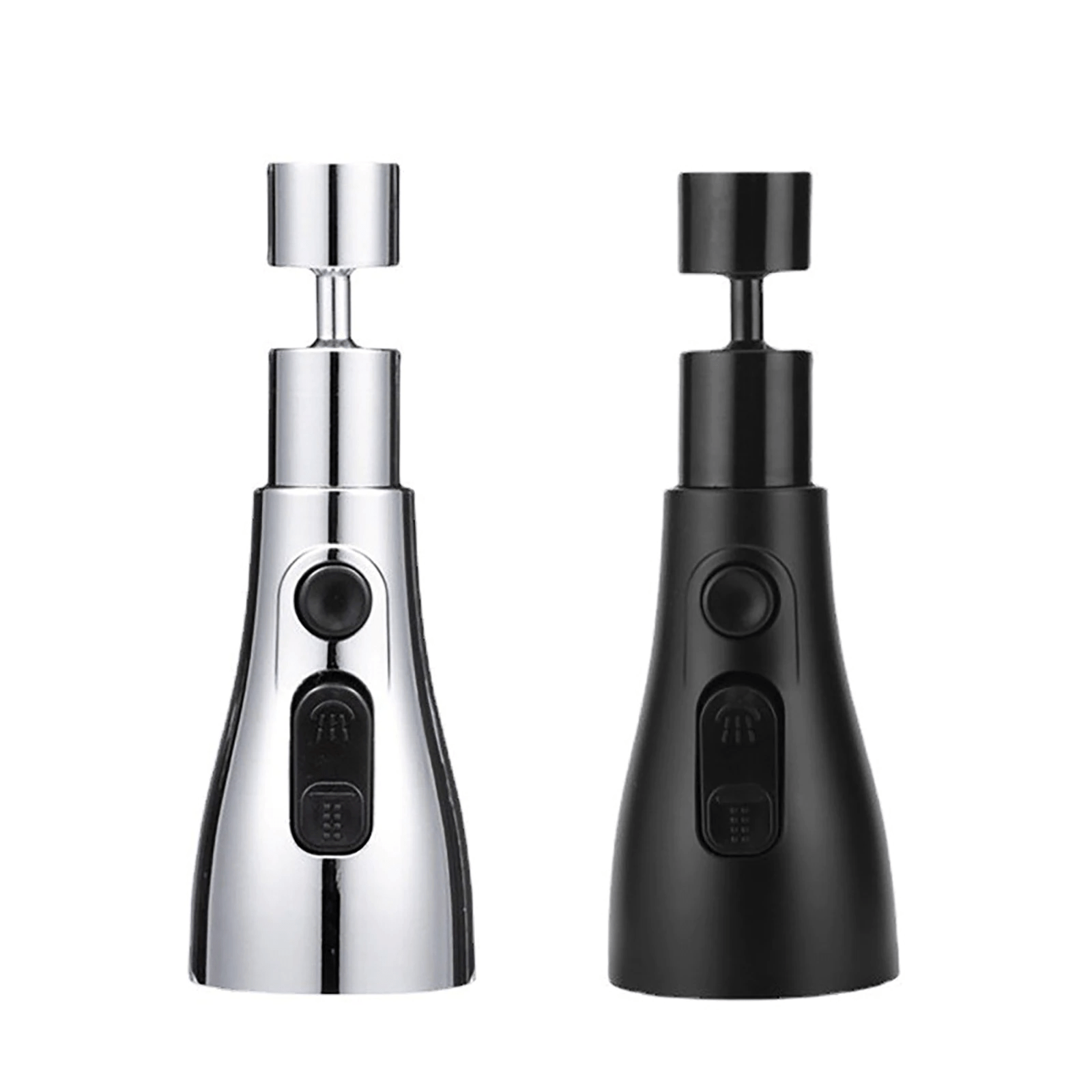 Kitchen Accessories Sink Tap Water Aerator Faucet Tap Purifier  - 3 Modes Water Faucet Sprayer - Faucets - Chrome - Faucet Sprayer 3 Modes Water Sprayer