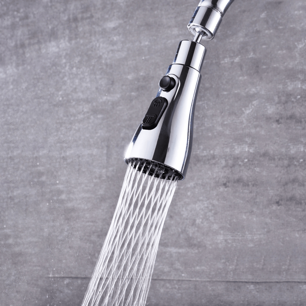 Kitchen Accessories Sink Tap Water Aerator Faucet Tap Purifier  - 3 Modes Water Faucet Sprayer - Faucets - Chrome - Faucet Sprayer 3 Modes Water Sprayer