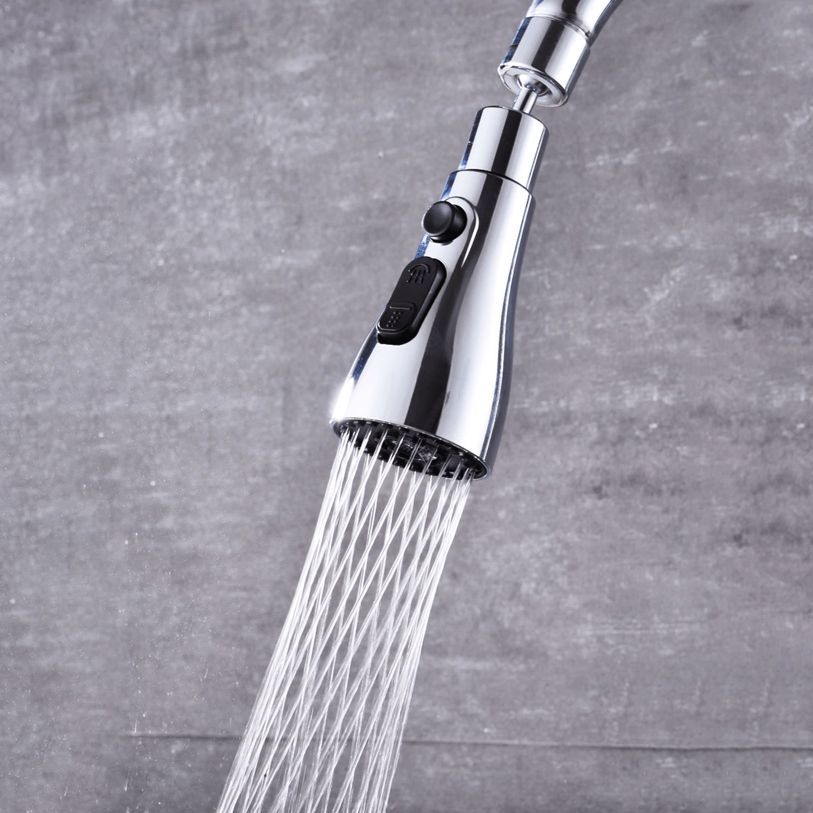 Kitchen Accessories Sink Tap Water Aerator Faucet Tap Purifier  - 3 Modes Water Faucet Sprayer - Faucets - Chrome - Faucet Sprayer 3 Modes Water Sprayer