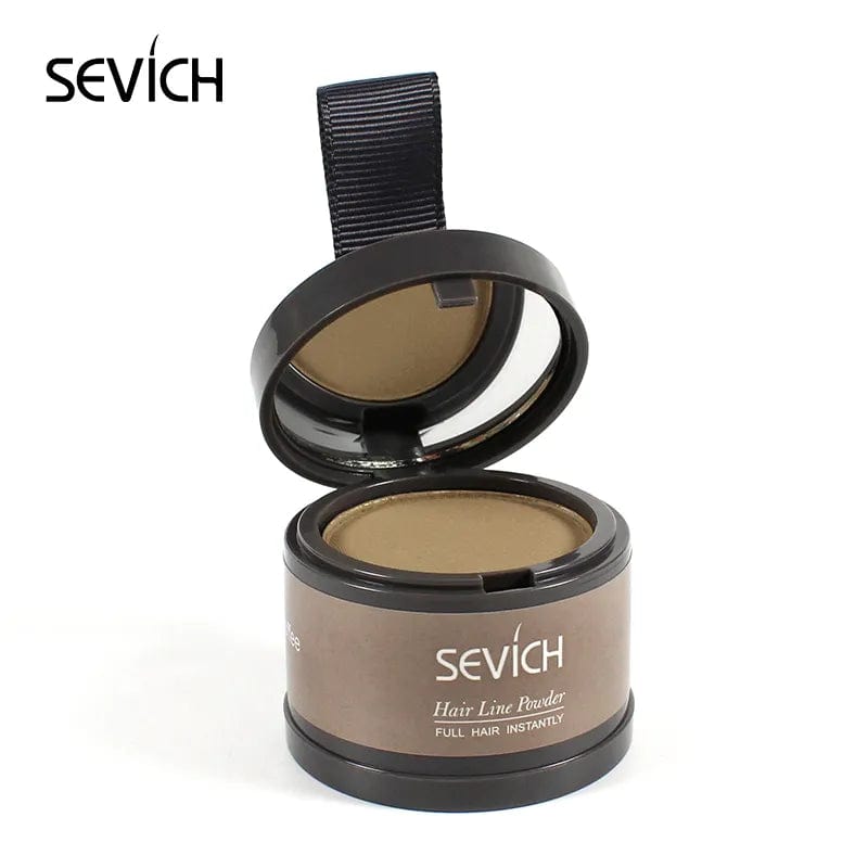 Light coffee / CHINA Sevich Hair Line Powder 4g Black Root Cover Up Natural Instant Waterproof Hairline Shadow Powder Hair Concealer Coverage 13color My Store