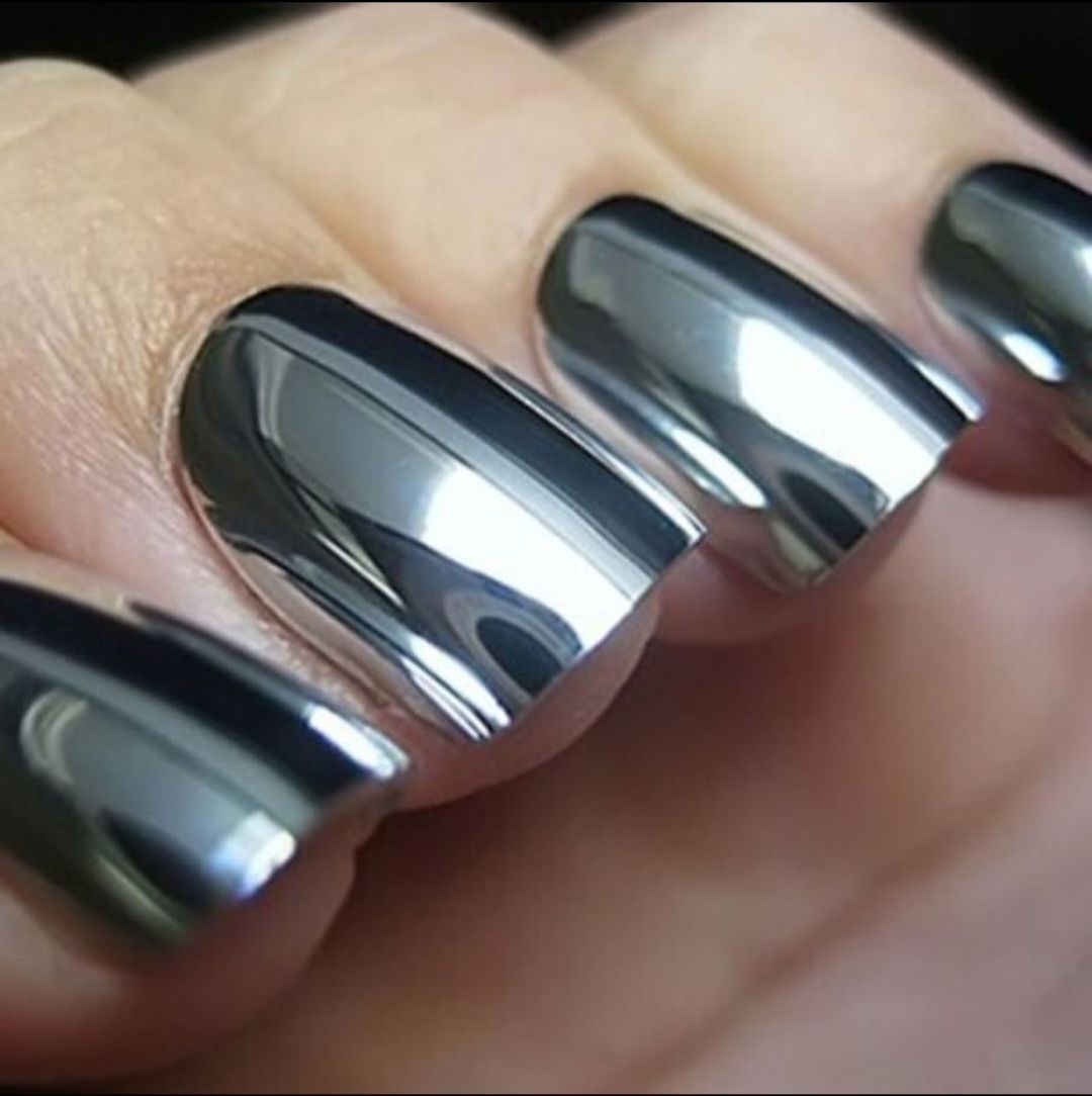 Metallic Mirror Finish Glass Nail Polish (Pack Of 4)