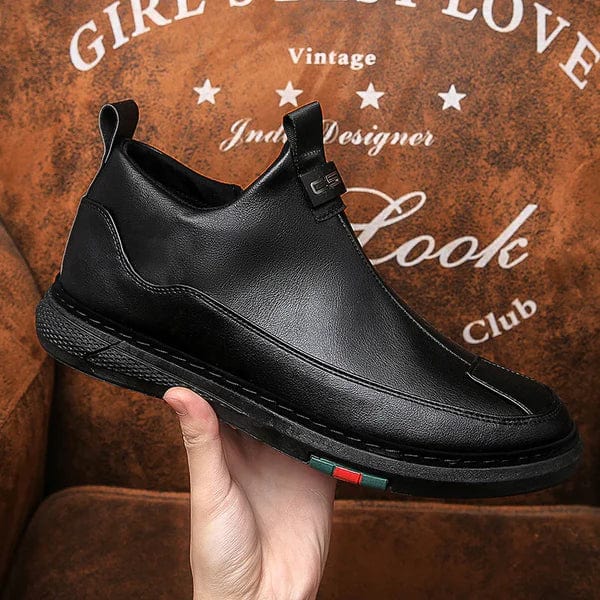 Casual business men's 2024 soft leather shoes