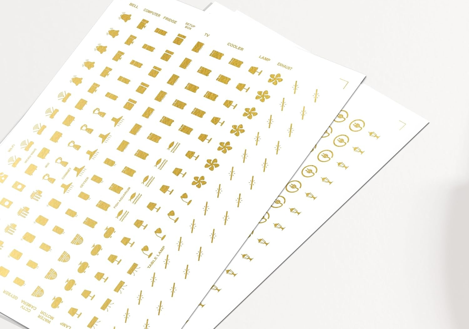 Gold Switch Stickers