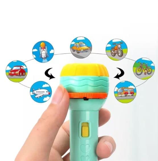 Mini Slide Projector Flashlight Torch For Kids Zaavio®️