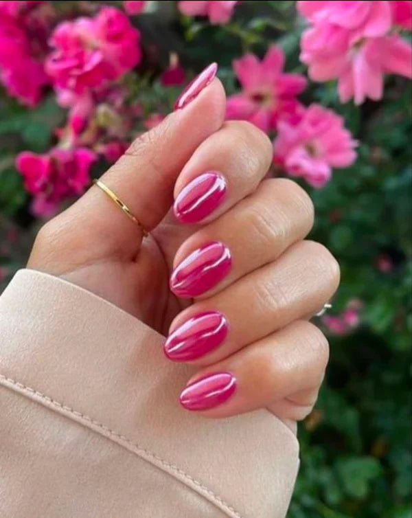 Metallic Mirror Finish Glass Nail Polish (Pack Of 4)