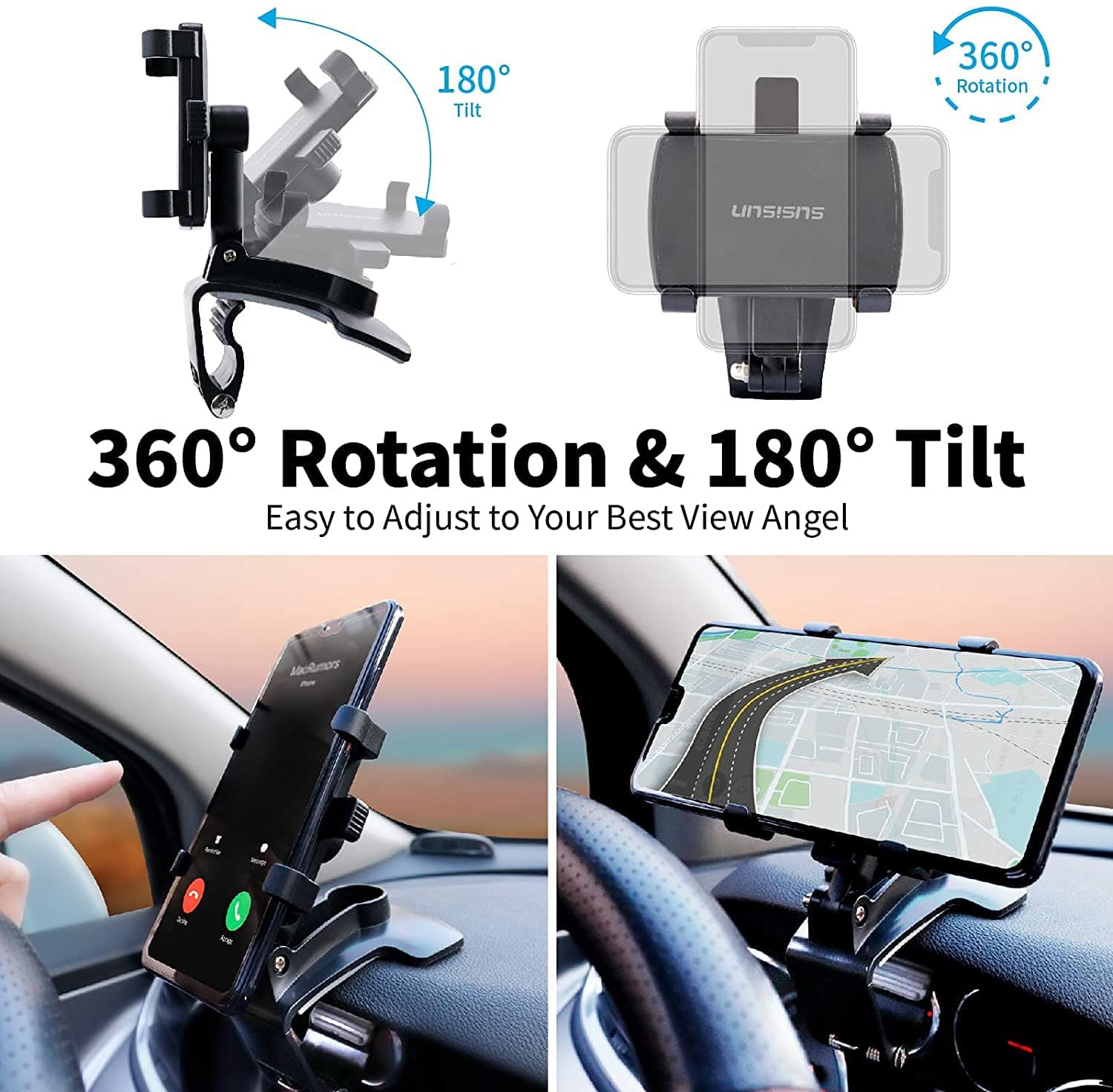 Multifunctional Car Dashboard Mobile Phone Holder Zaavio®