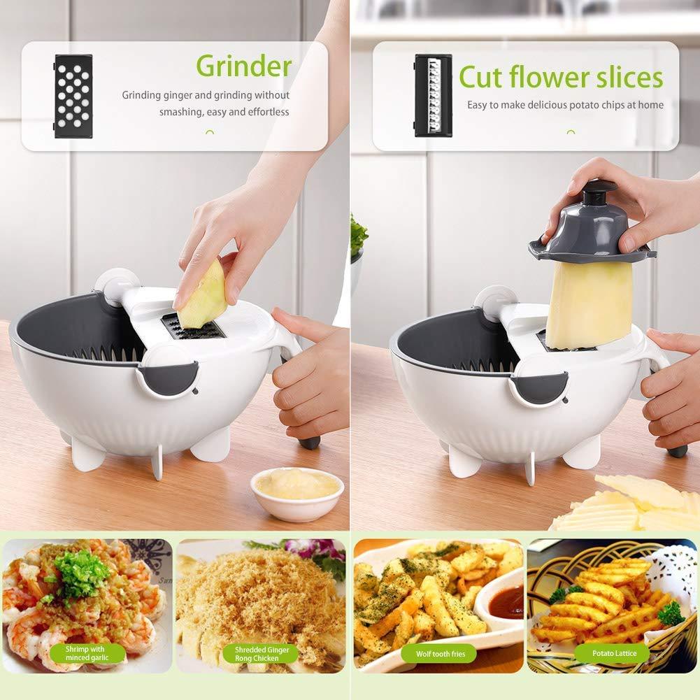 Multifunctional Slicer Cutter Vegetable Strainer Potato Carrot Grater - Slickio™ Manual Choppers & Chippers Slickio™ Zaavio®