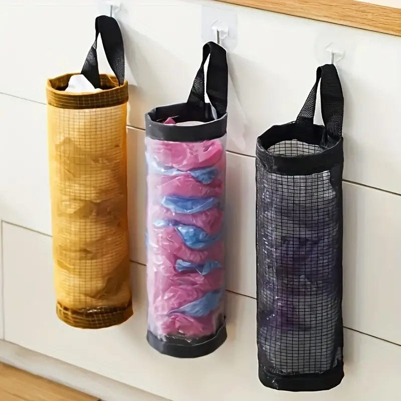 Organizers Hanging Mesh Plastic Bag Holder Shoppymize