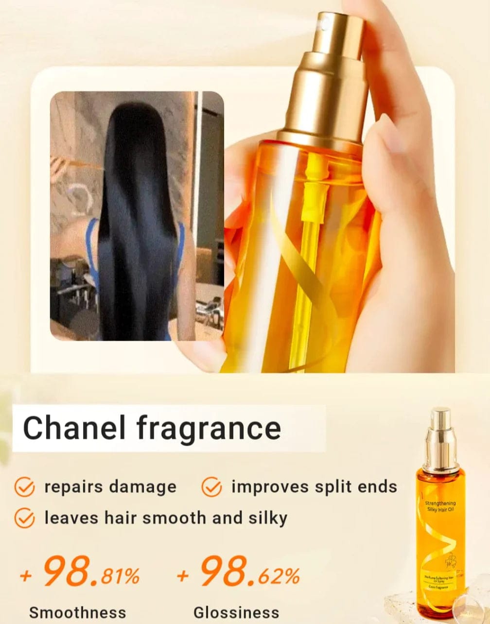 Perfumed Hair Oil Spray Repair Dry & Frizzy Hair (Buy 1 Get 1 Free) Zaavio®