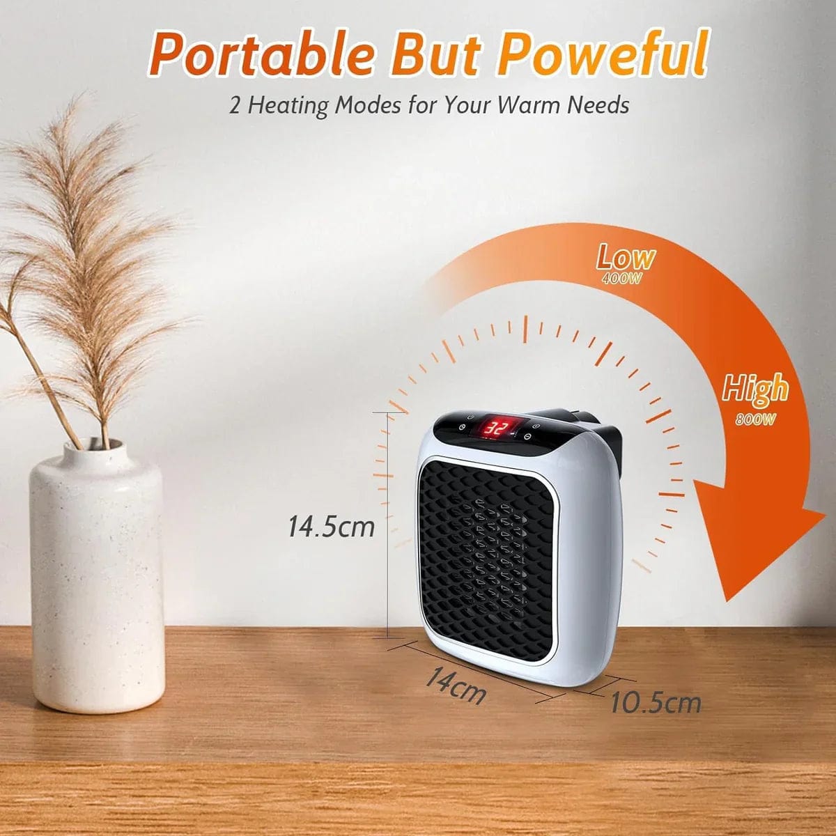 Portable Turbine Heater | Electric Room Heater Blower Portable Space Heater For Room And home Portable Turbine Heater Zaavio®