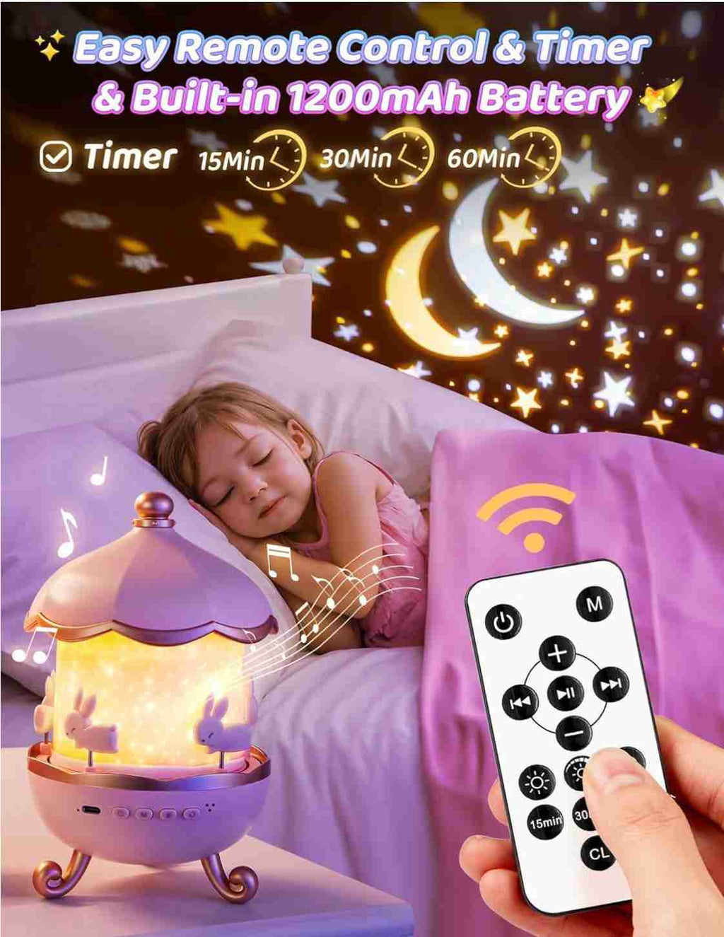 Projection Night Light | Light Lamp Projection Aura Night Light Star Projector Room Lamp - Projection Night Light 3-in-1 Celestial Dream Projection Lamp