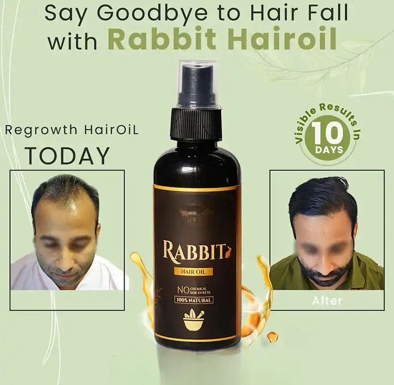 Rabbit Magic Herbal Hair Oil | Hair Oil Ayurvedic Oil For Hair Growth Hair Fall Control Oil Rabbit Magic Herbal Hair Oil Zaavio®