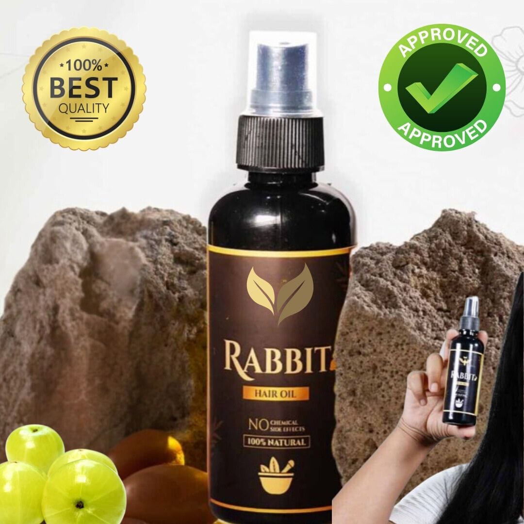 Rabbit Magic Herbal Hair Oil | Hair Oil Ayurvedic Oil For Hair Growth Hair Fall Control Oil Rabbit Magic Herbal Hair Oil Zaavio®