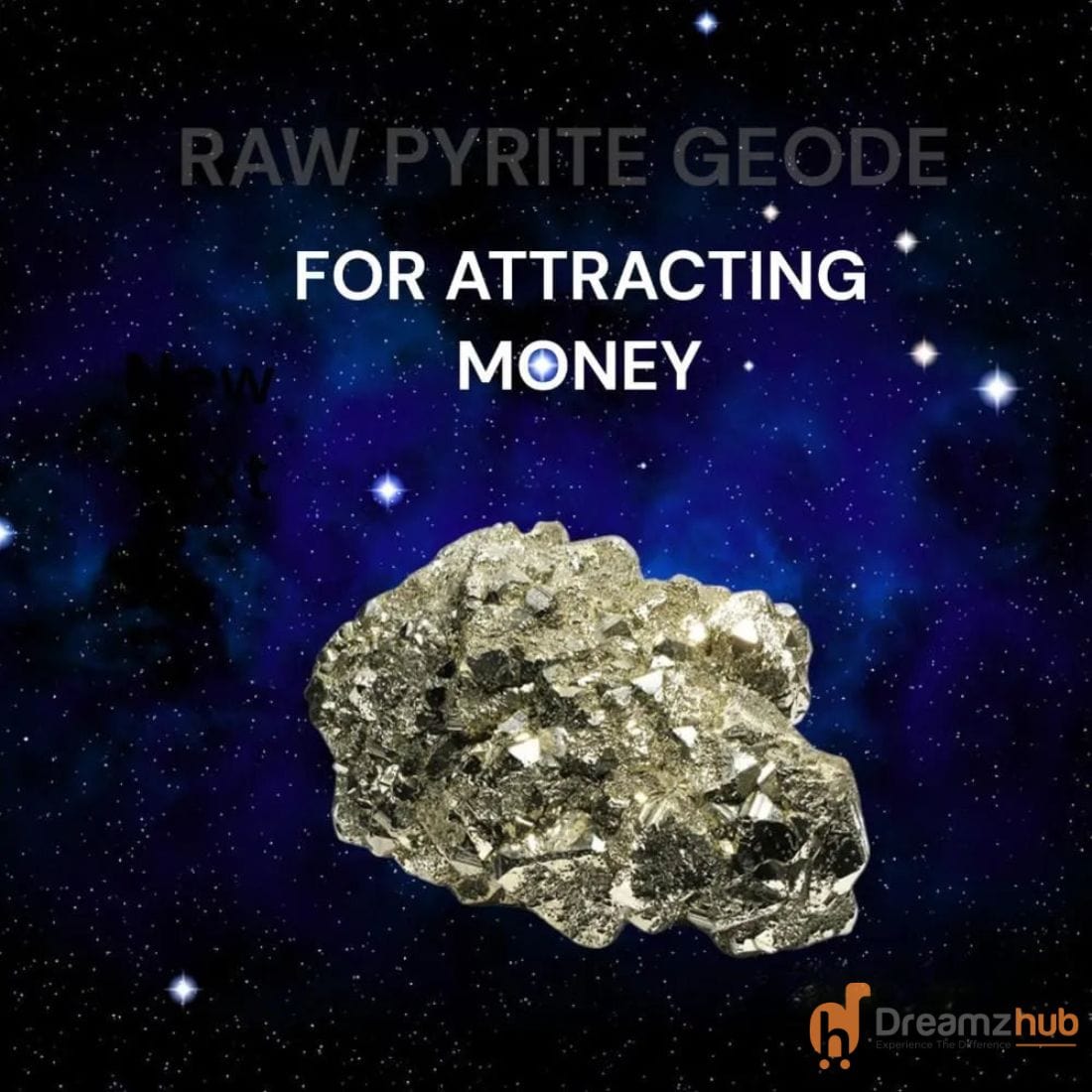 Raw Pyrite Geode Stone Dreamzhub