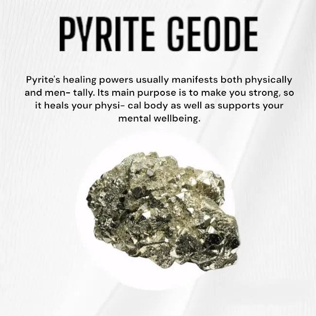 Raw Pyrite Geode Stone Dreamzhub