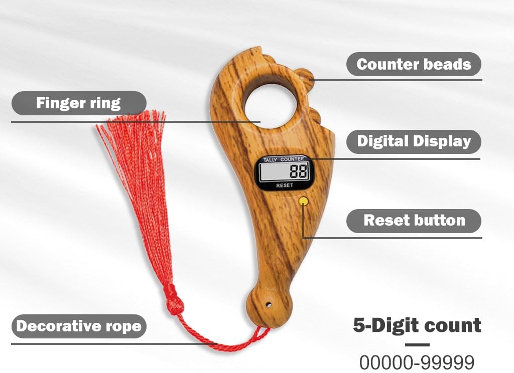 Rudaraaksha Mala Chanting Bead Counter Clicker Digital Machine - Ezychant™️ Ezychant™️ Zaavio®