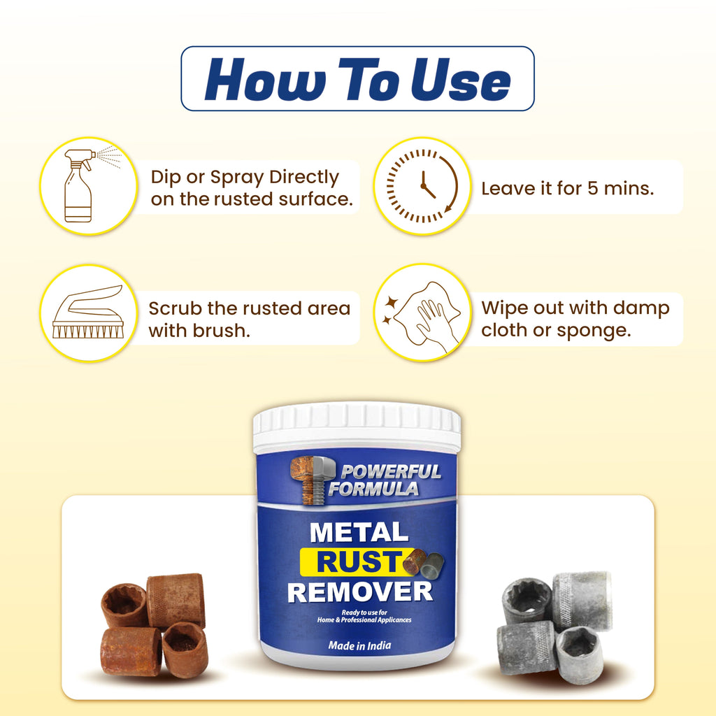 Rust Remover | Rust Remover For Metal Cleaner Steel Rust Remover Rusty Tools - Buy 1 Get 1 Free @ 699₹ - Rust Remover Powerful Rust Remover