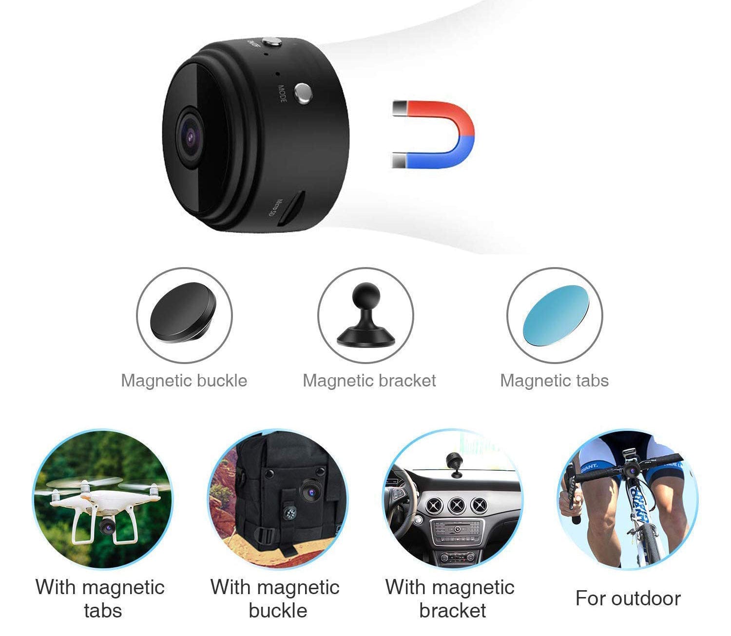 security camera Mini 1080P Wireless Magnetic Camera Zaavio®