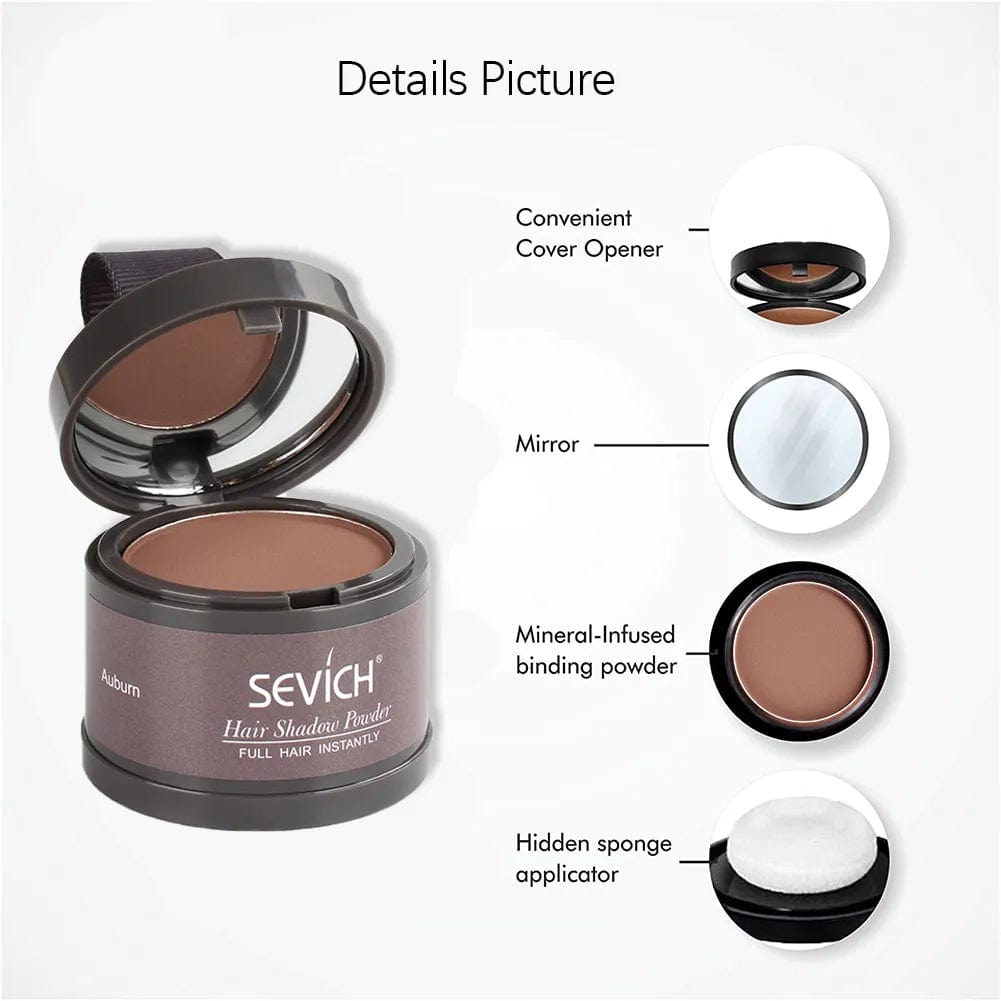 Sevich Hair Line Powder 4g Black Root Cover Up Natural Instant Waterproof Hairline Shadow Powder Hair Concealer Coverage 13color Zaavio®