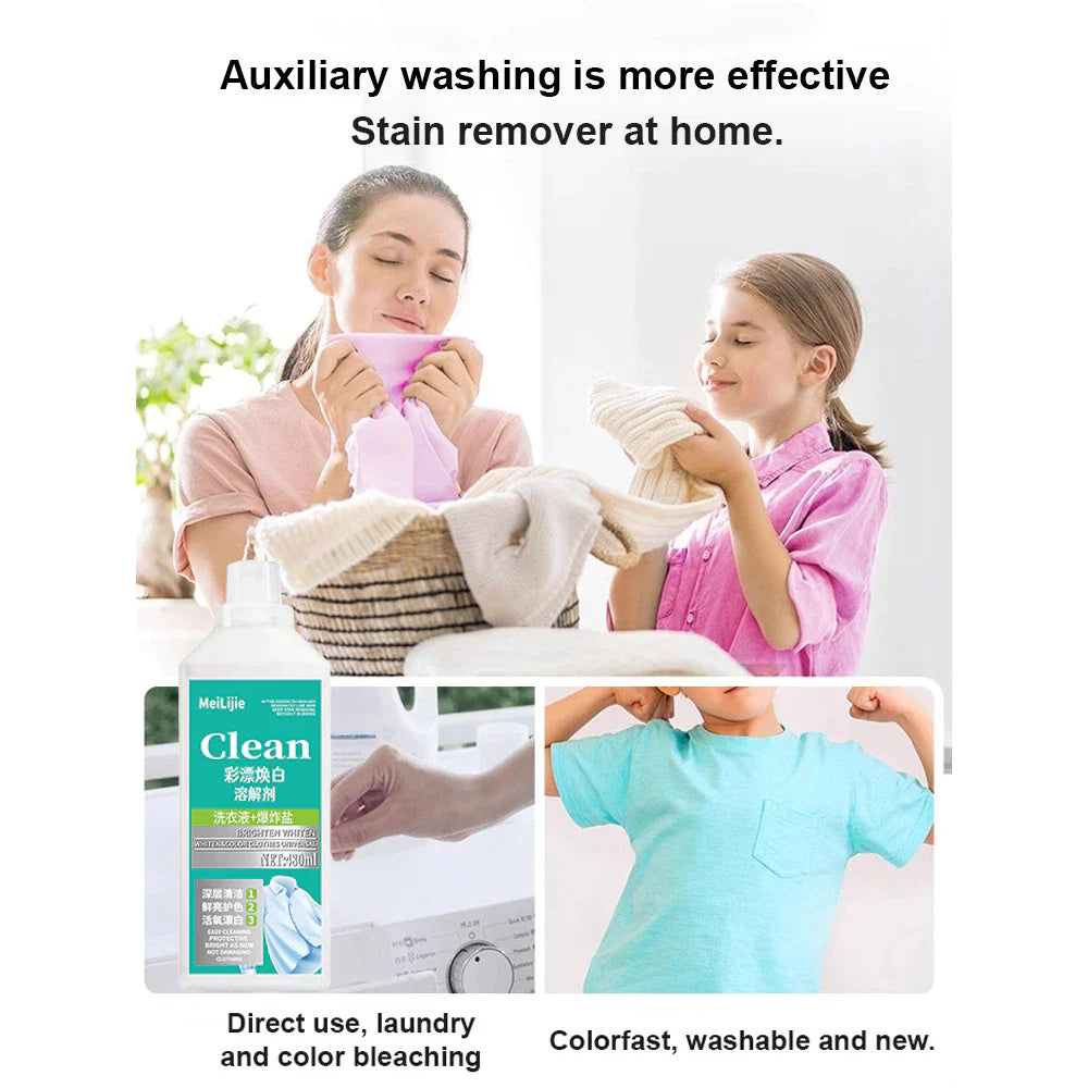 Clean 8 in 1 Colour Bleach Stain Remover (Pack of 2)