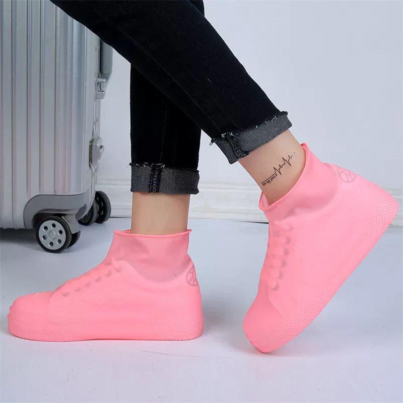 Waterproof Rainproof Shoes Cover Water Resistant Silicone Shoe Covers ...