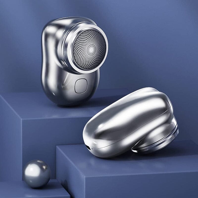 Silver Mini Portable Electric Shaver for Men and Women Zaavio®️