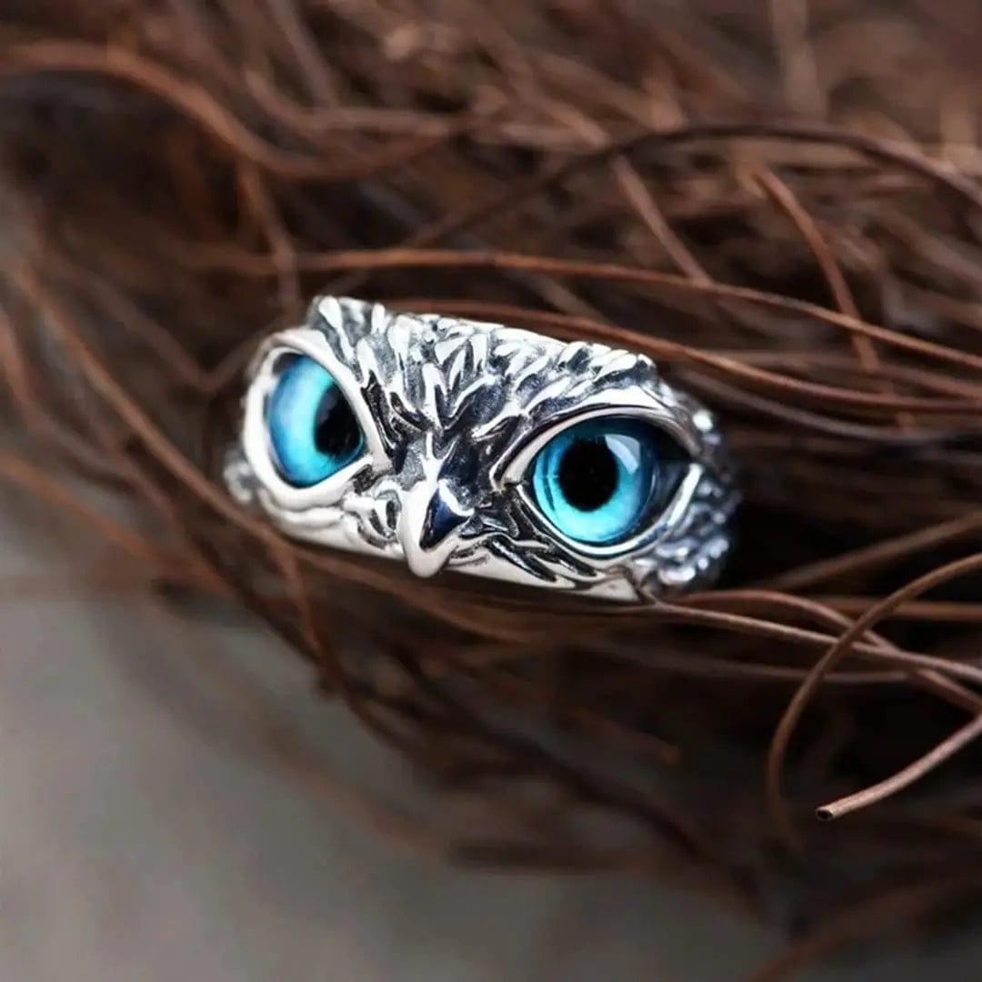 Silver Plated Owl Ring Stone Rings For Men Silver Plated Stone Ring  - Attractive Silver Plated Owl Ring (53% OFF) Other Owly™️ (Buy 1 Get  Free) Zaavio®️