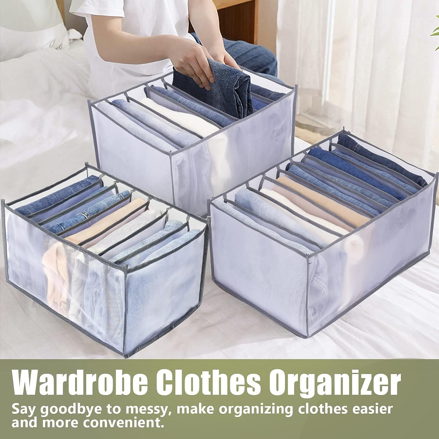 SmartFit Wardrobe Clothes Storage Organizer JustUniq
