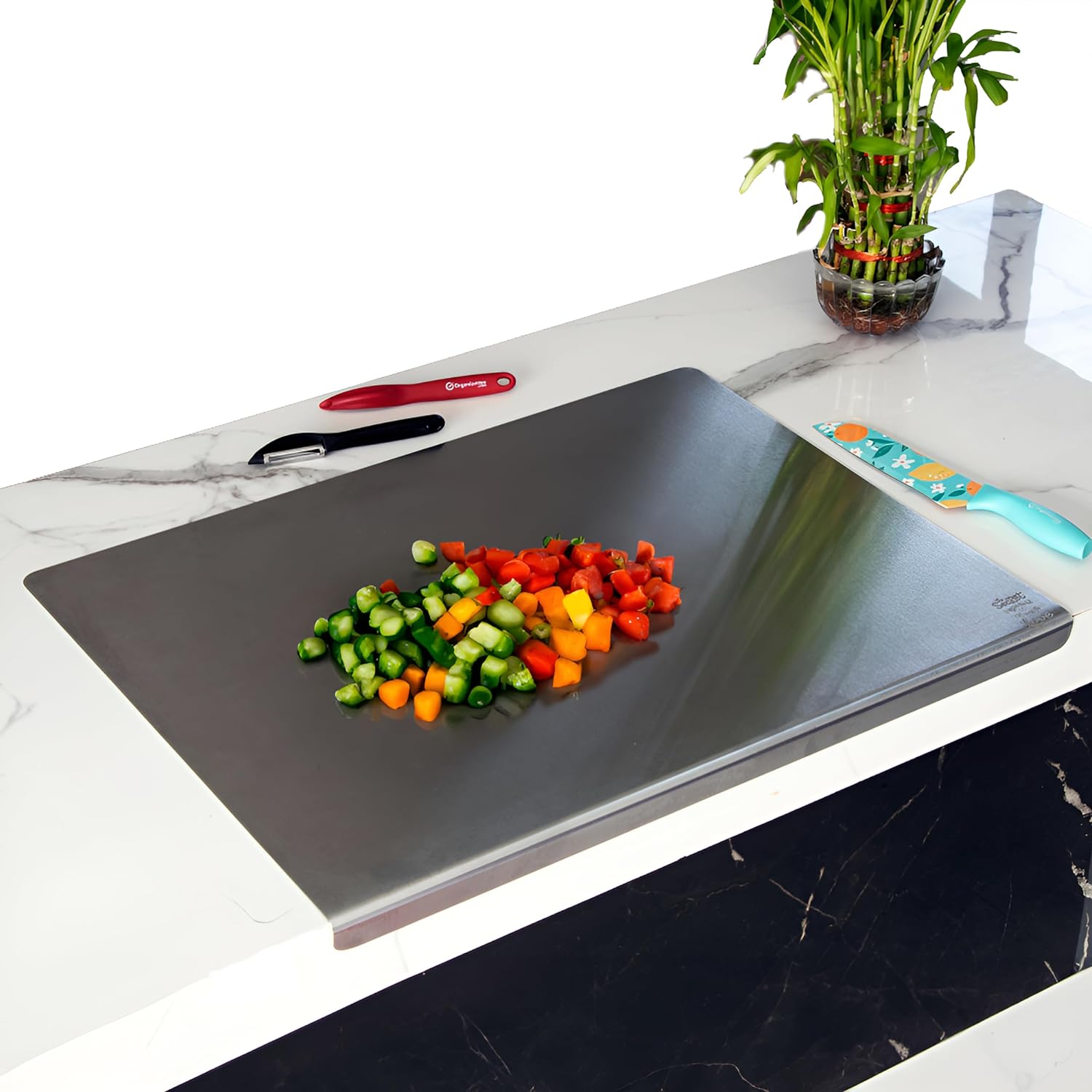 Stainless Steel Chopping Board | Chopping Board Stainless Steel Cutting Vegetables Board Chopping Boards Stainless Steel Chopping Board Zaavio®