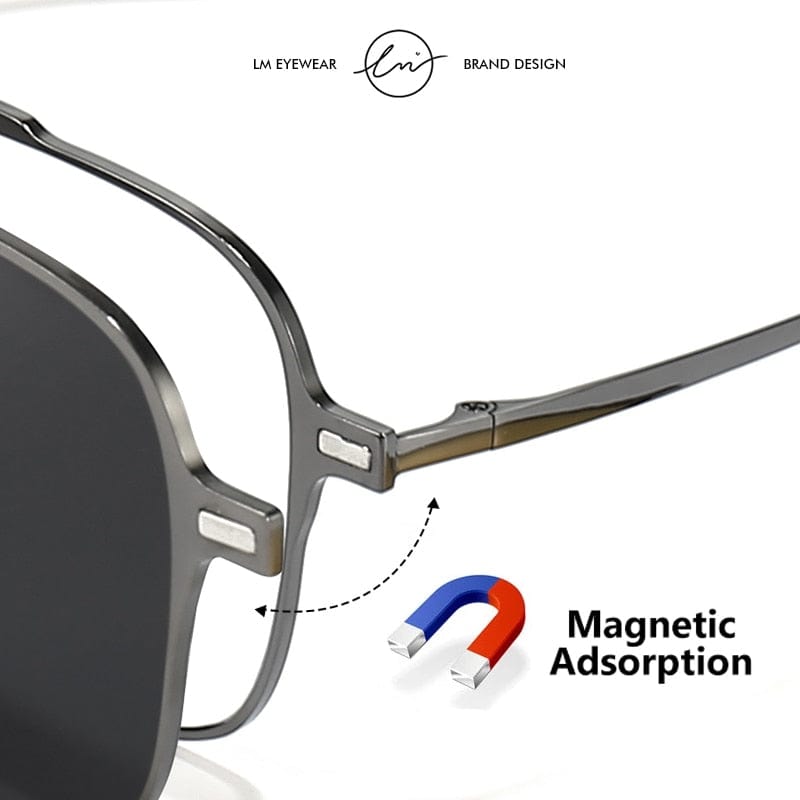 Sunglasses For Men Polarised Magnetic Sunglasses Frame Night Glasses - 3-in-1 Magnetic Polarized Sunglasses - 3-in-1 Magnetic Polarized Sunglasses