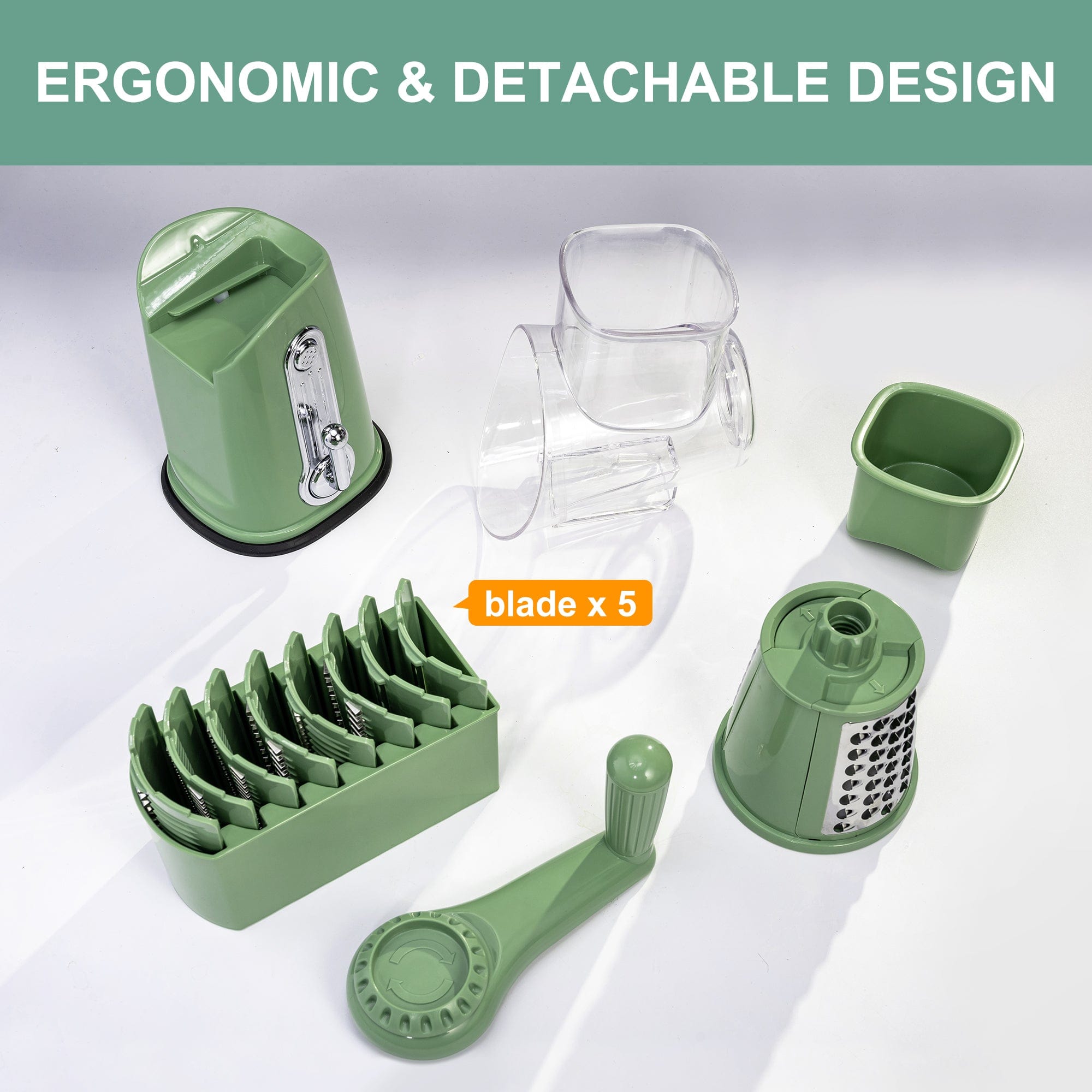 Swizie™ | Rotary Vegetable Slicer Carrot Spiralizer Salad Cutter Graters Swizie™ Zaavio®️