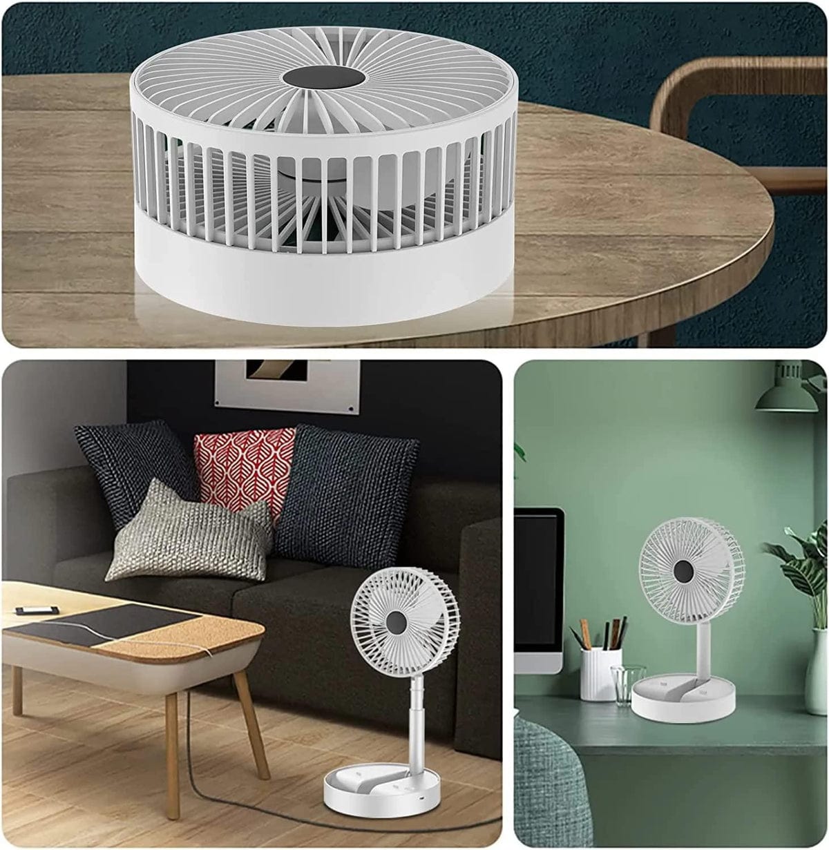 Table Rechargable Fan Cool Small Fan High Speed Desk Table Fan - Swify™️ Swify™️ Portable Fan Zaavio®️