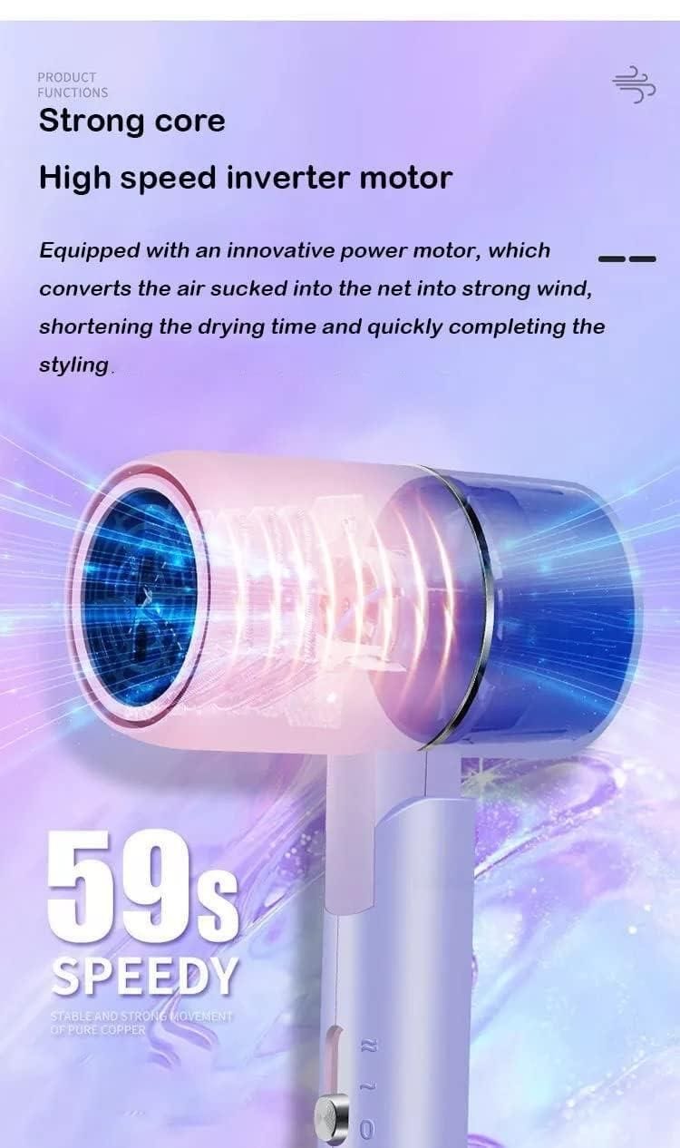 Travel Hair Dryer with Folding Handle Zaavio®