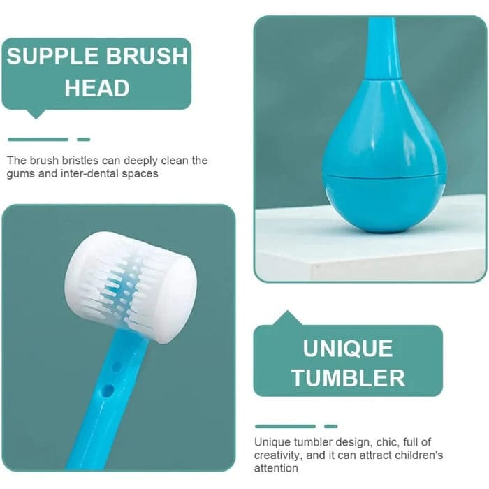 Tumbler Three-sided Children's Toothbrush FullSuch