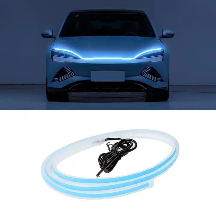 Universal Flexible Car Led Hood Strip Lights (White Light) Roposo Clout