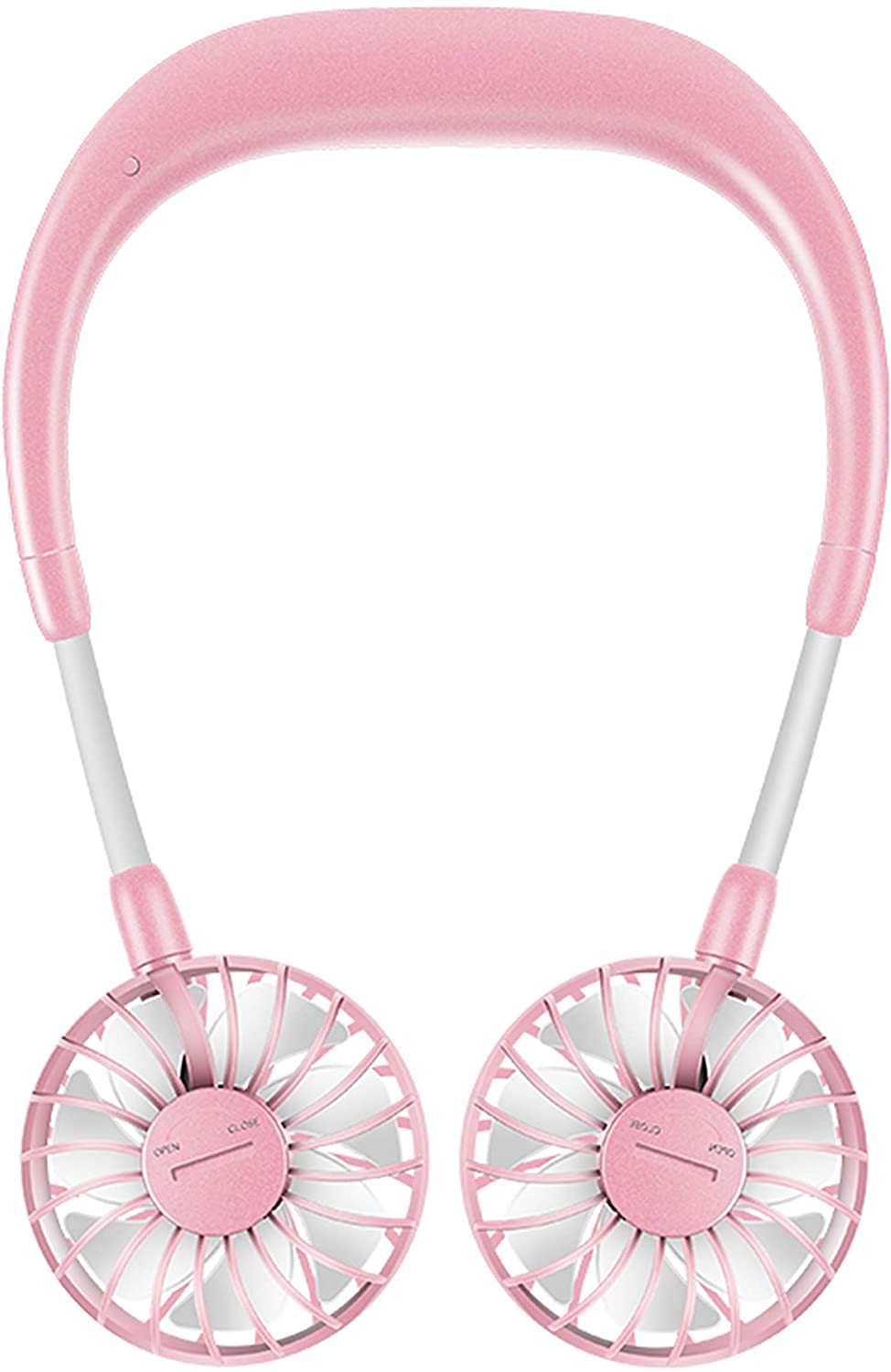 USB Neck Mini Fan Personal Rechargeable Portable Small For Travel  - Neck Fan - neck fan - Black - Neck Fan