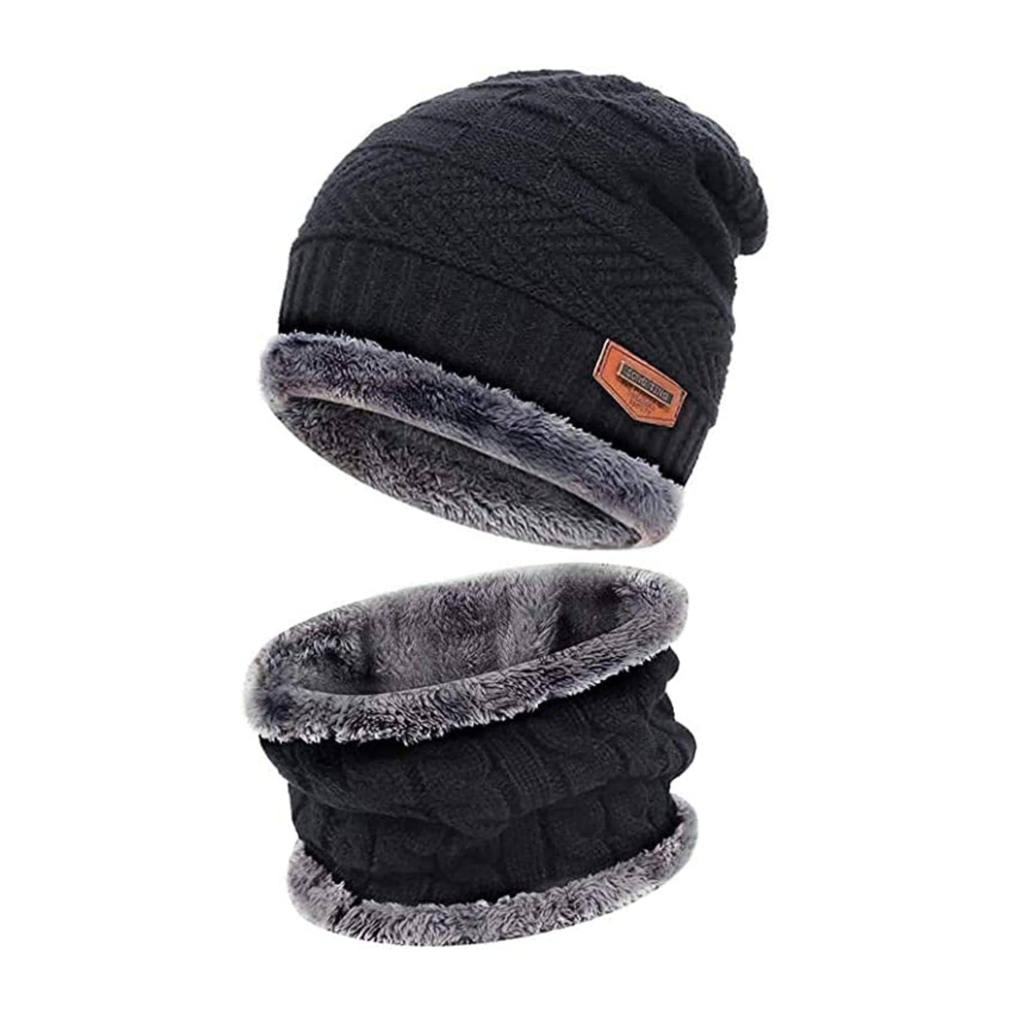 Woolen Cap Set (Unisex) | Winter Beanie Wool Cap For Men And Women Cap With Wool Woolen Cap Set (Unisex) Zaavio®