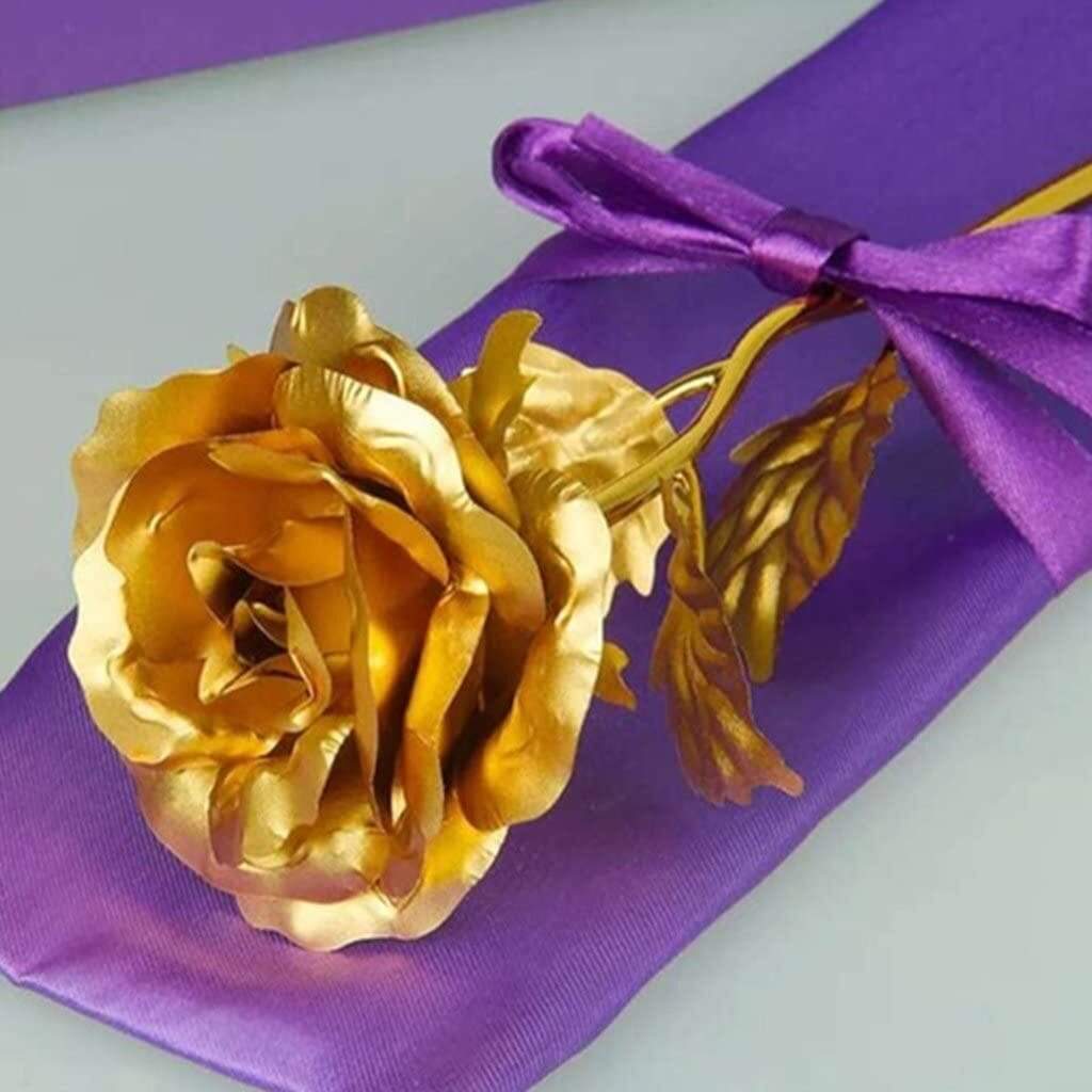24K Gold Plated Rose Gift Flower Gold Dipped Rose - Rosaic™ Rosaic™ Zaavio®