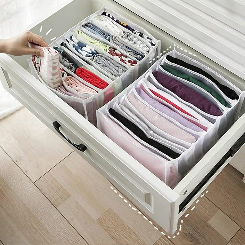 7 Storage Bag Drawer Organizer ( Pack of 3 ) Zaavio®