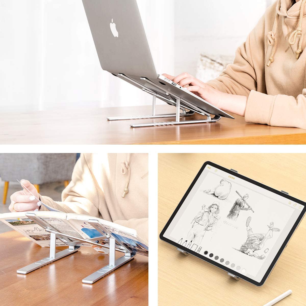 Adjustable Laptop Stand Adjustable Portable Foldable Laptop Holder - Standesy™ Laptop Stand Standesy™ Zaavio®