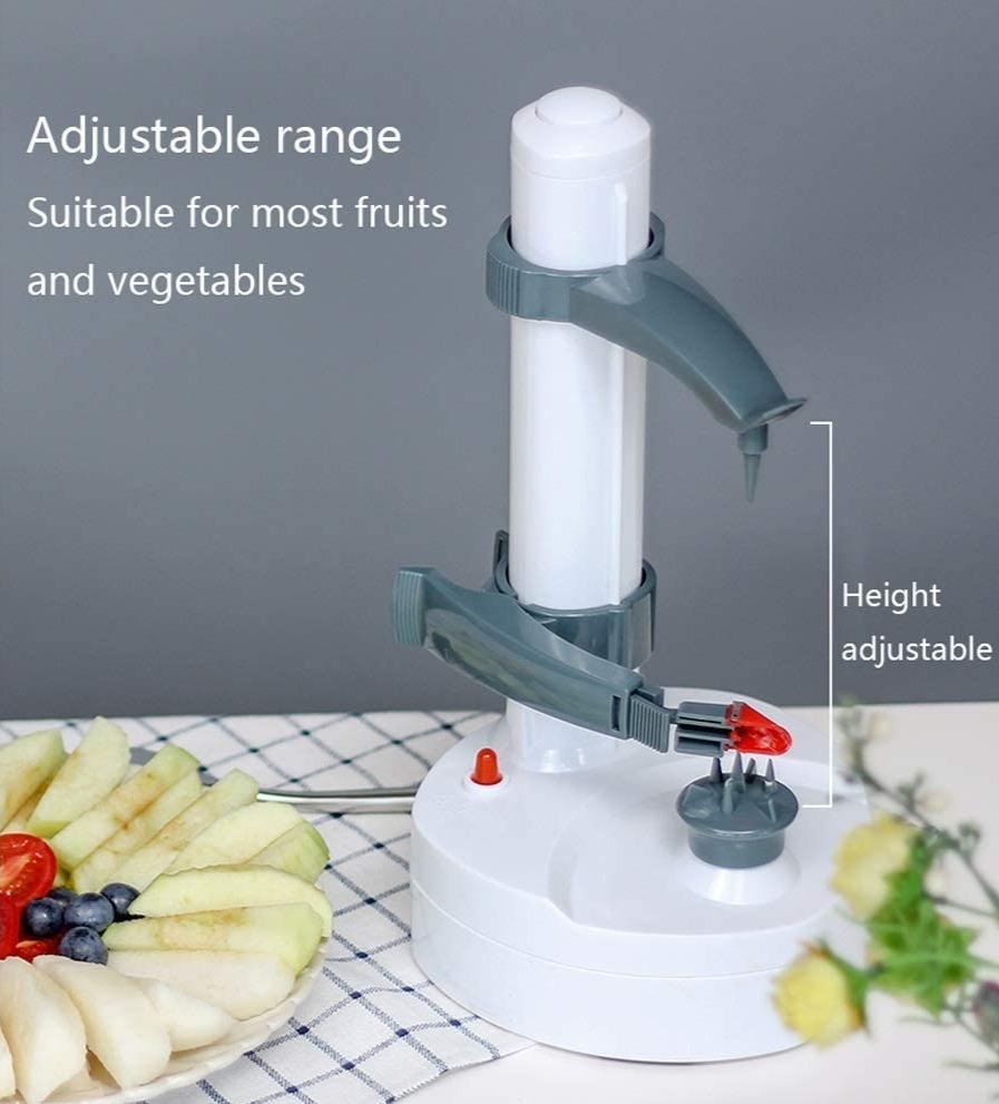 YESJrl Potato Peeler, Automatic Peeler Machine/Multifunction Electric Fruit  Veg Vegetable Peeler Slicer (1KG Capacity < 180s)