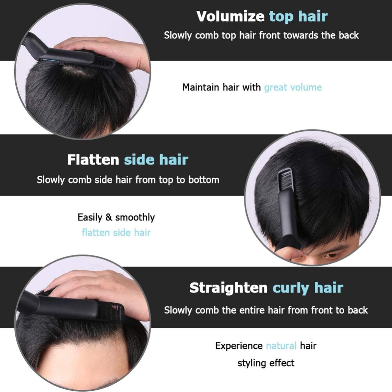 Beard Straightener Comb Men Hair Straightening Electric Tool - Smoothix™ beard straightner Smoothix™ Zaavio®