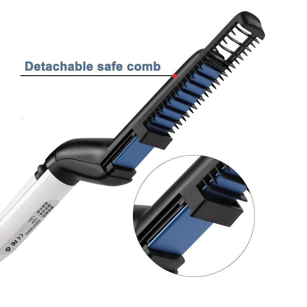 Beard Straightener Comb Men Hair Straightening Electric Tool - Smoothix™ beard straightner Smoothix™ Zaavio®