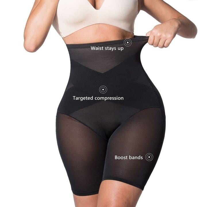 Xtreme (Black)Cross Compression Abs Shaping Pants Women Slimming