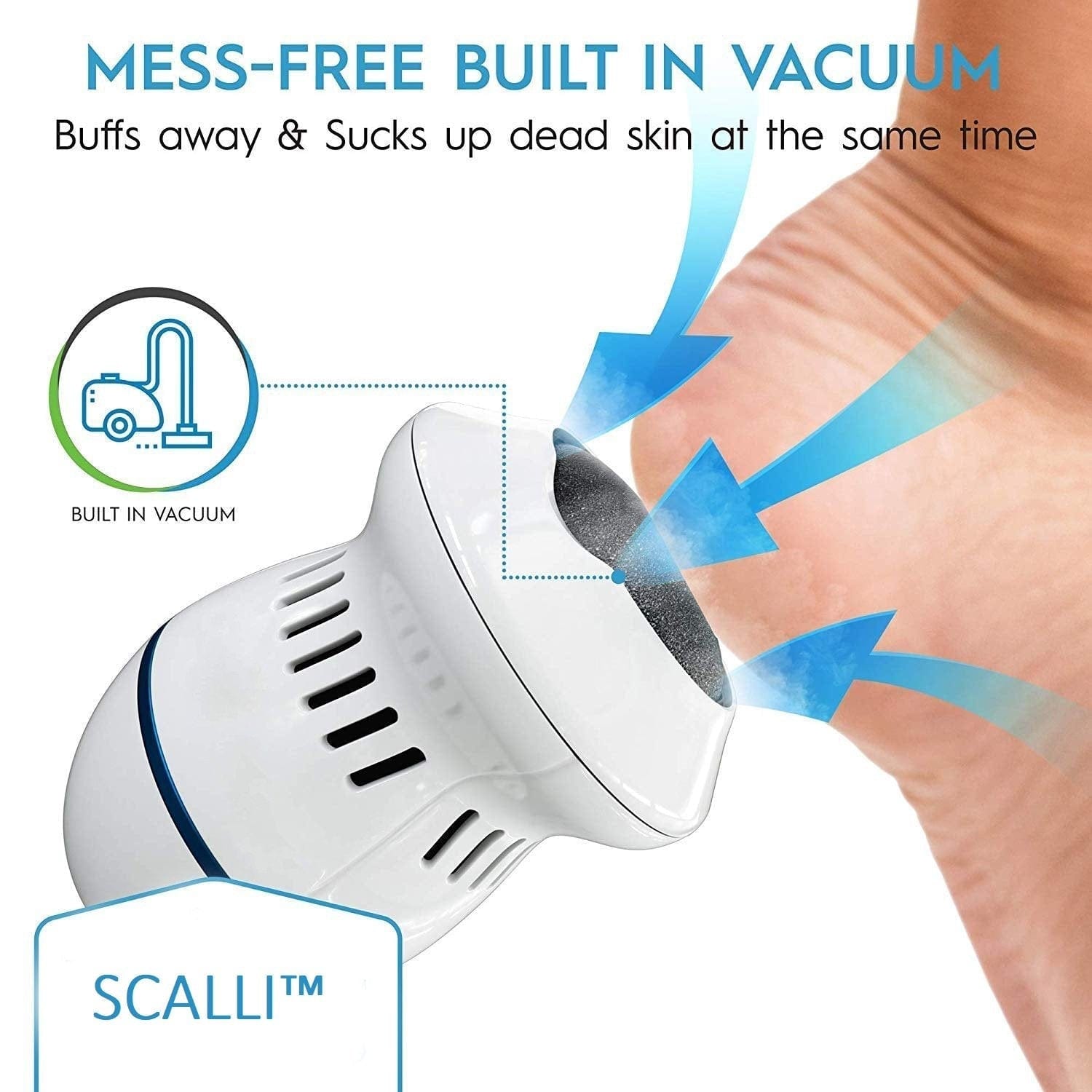 Callus Remover Shaver Tool Electric Foot File Sander Scrubber For Feet - Scalli™ Squeegees Scalli™ Zaavio®