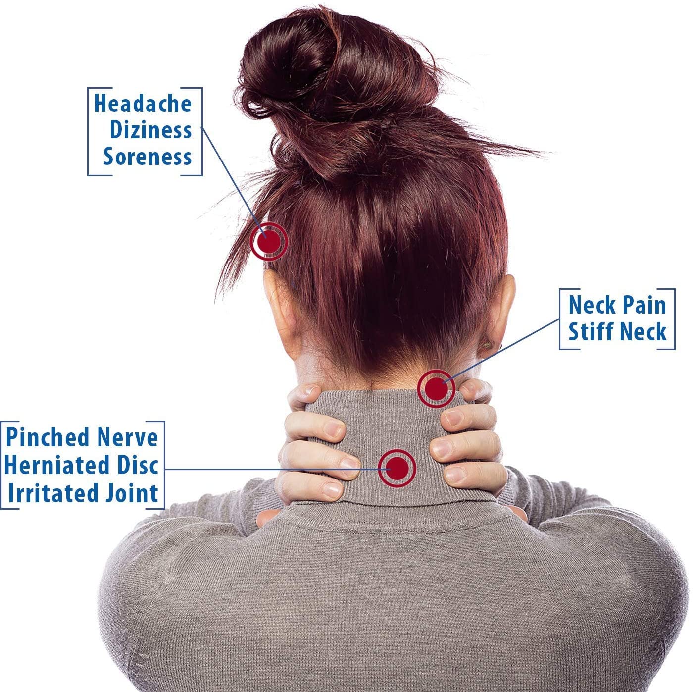 Cervical Traction Pillow Neck Stretch Traction at Home - Cervicollar™ Braces & Supports Cervicollar™ Zaavio®