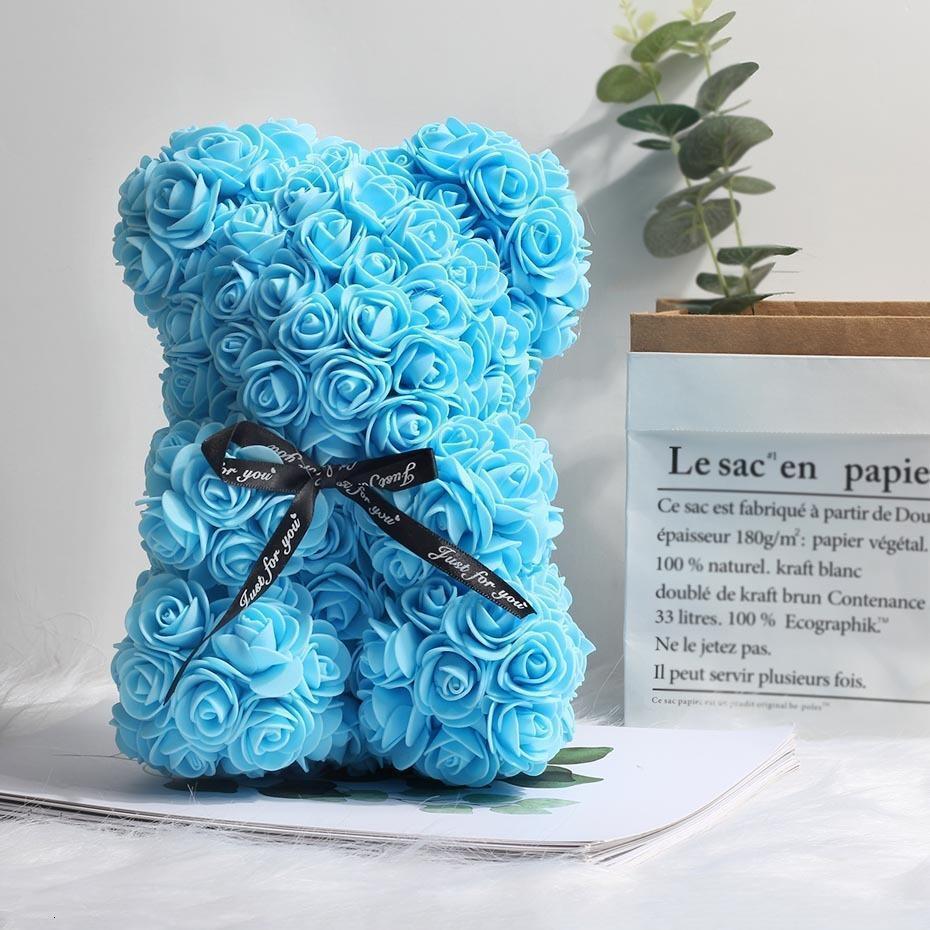 Cute Teddy Bear Toy Lovely Rose Bear Soft Toy - Snooxi™ Blue Snooxi™ Zaavio®