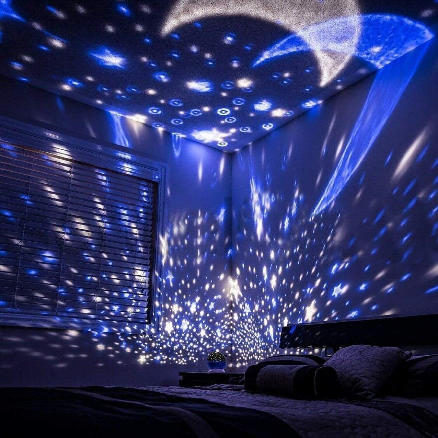 BRIGHTAKE Projektion Lampe Schwarz HD Fokus Starry Night Galaxy  Schlafzimmer Ambiente Lampe Projektionslicht, schwarz
