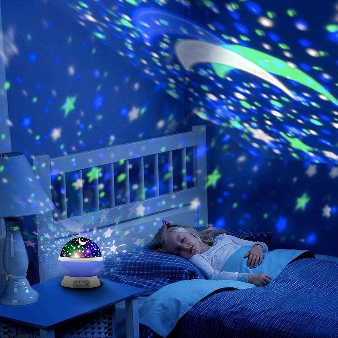 Decorative Star Lights Rotating Night Lamp Projector - Galaxzo™